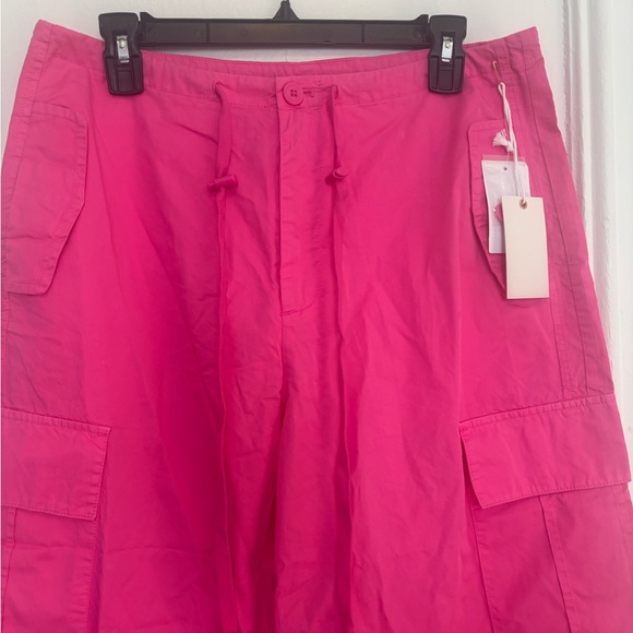 Good American Parachute Pants Malibu Pink - Small - Picture 7 of 10